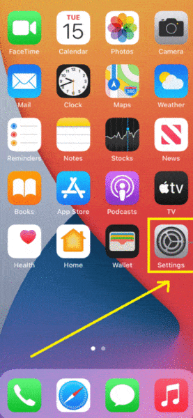 How to enable activate screen record on iPhone 1