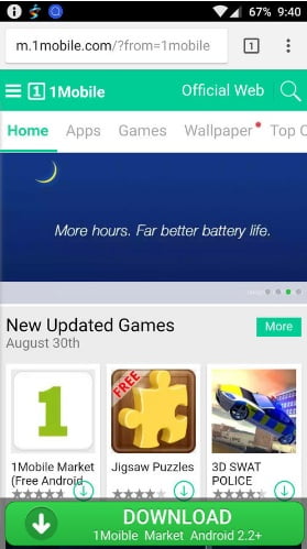 متجر التطبيقات 1Mobile