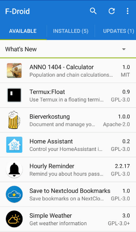 متجر تطبيقات F-Droid