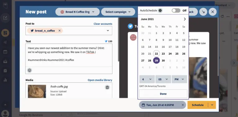 جدولة التغريدات باستخدام Hootsuite 5
