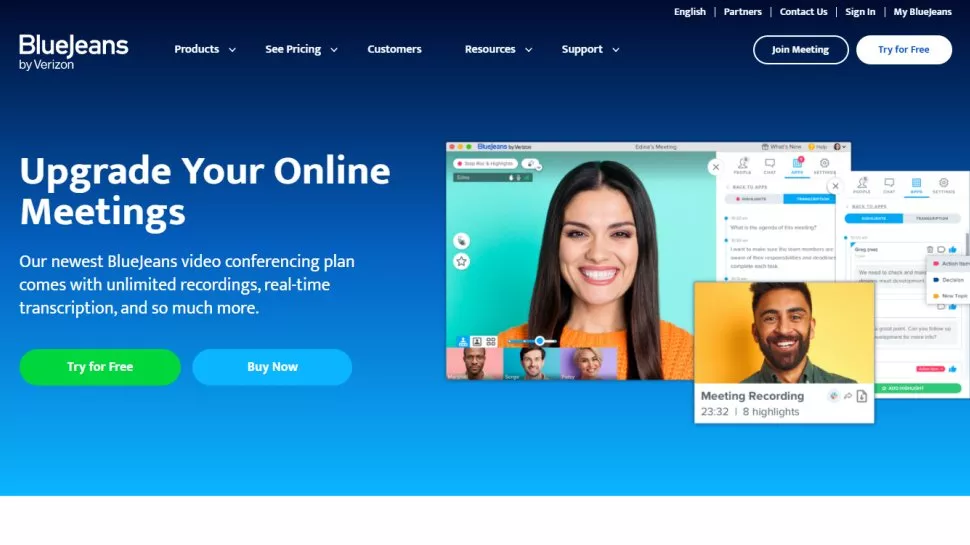 BlueJeans Meetings أفضل منصات مؤتمرات الفيديو 2022 الحلول المجانية والمدفوعة