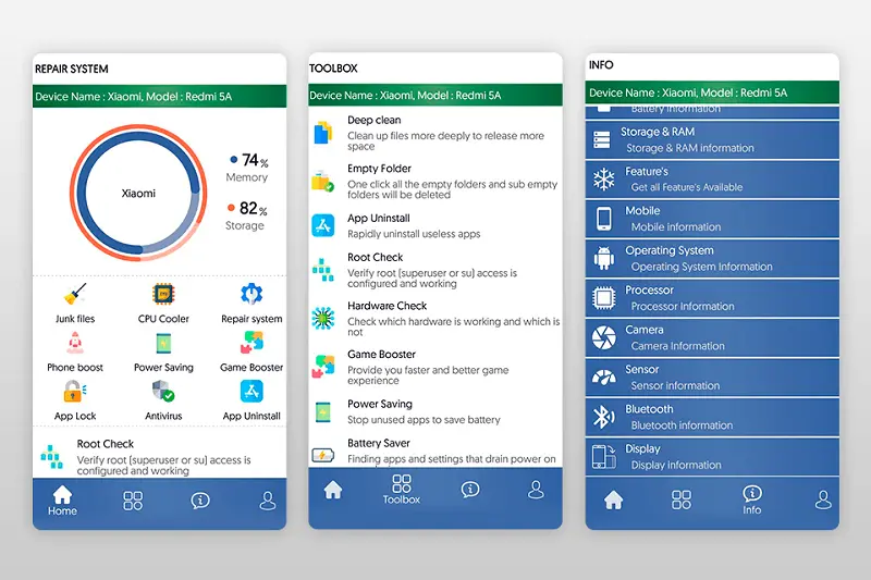 تطبيق الصيانة Android Repair
