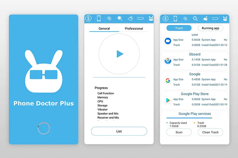 Phone Doctor Plus أفضل تطبيق صيانة الجوال في المنزل .. القائمة الكاملة 2022